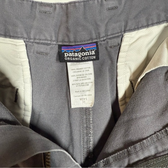 Patagonia Organic Cotton Chino Shorts Men’s 34 Gray Casual Summer - Picture 6 of 6